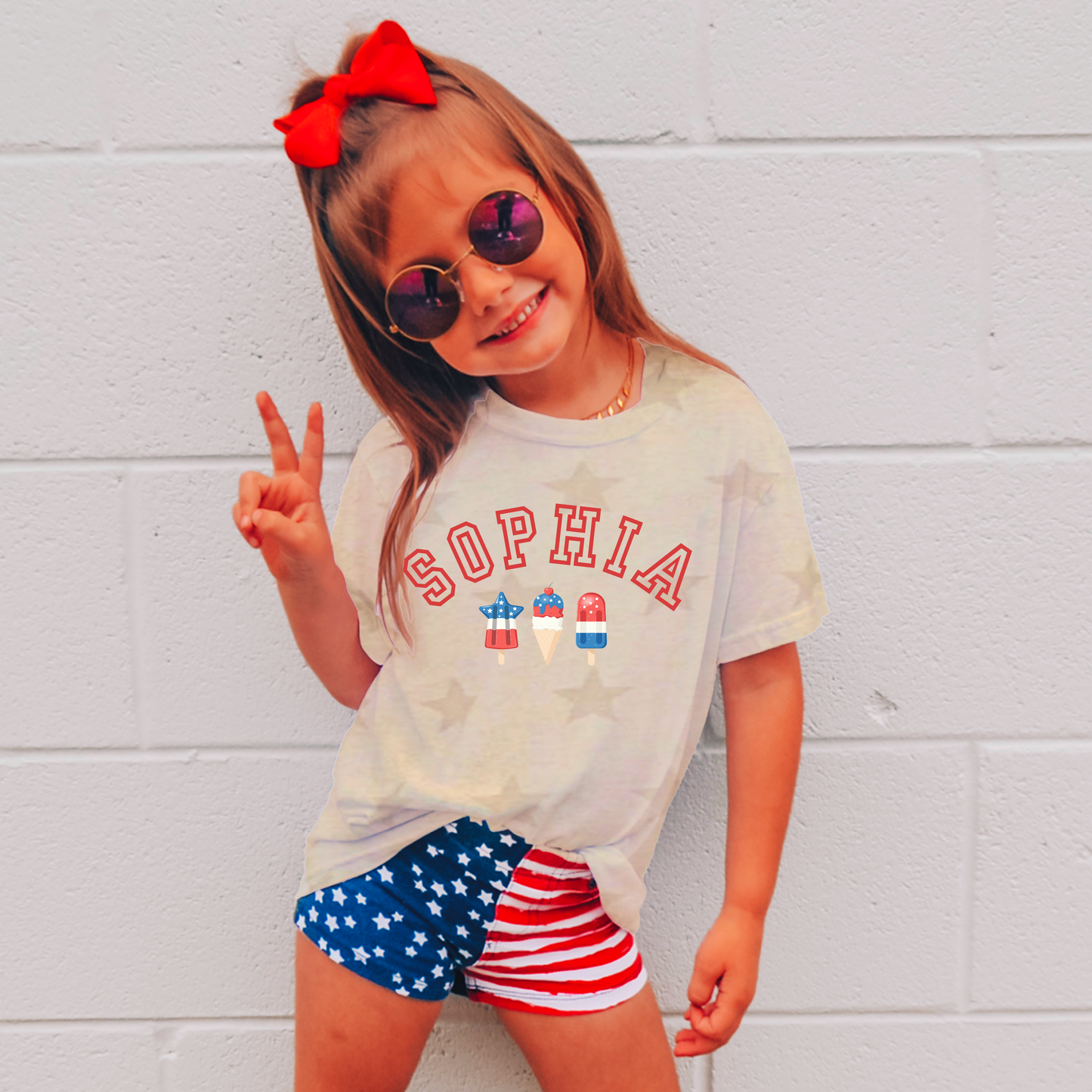 Personalized Ice cream 4th of July Shirt