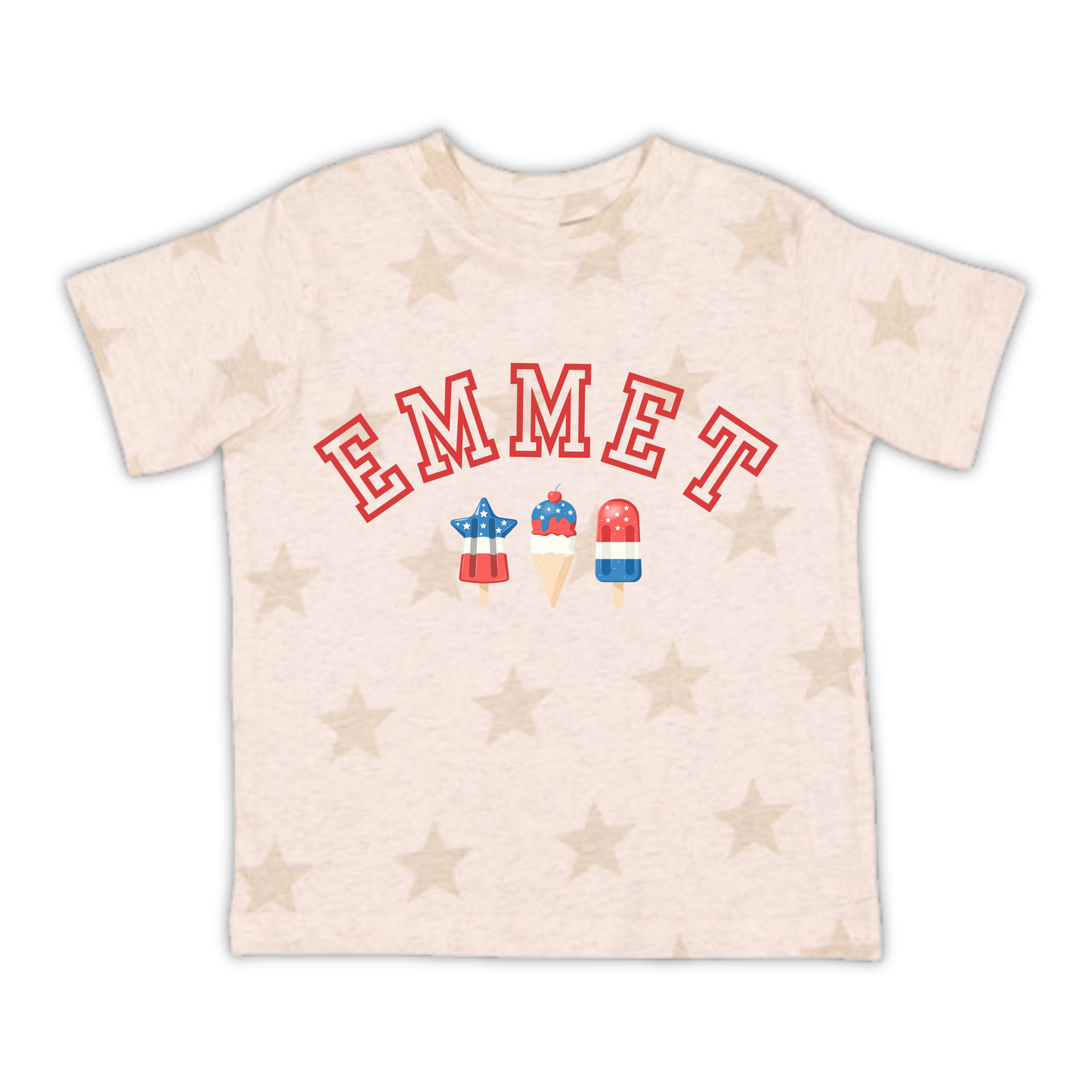Personalized Ice cream 4th of July Shirt