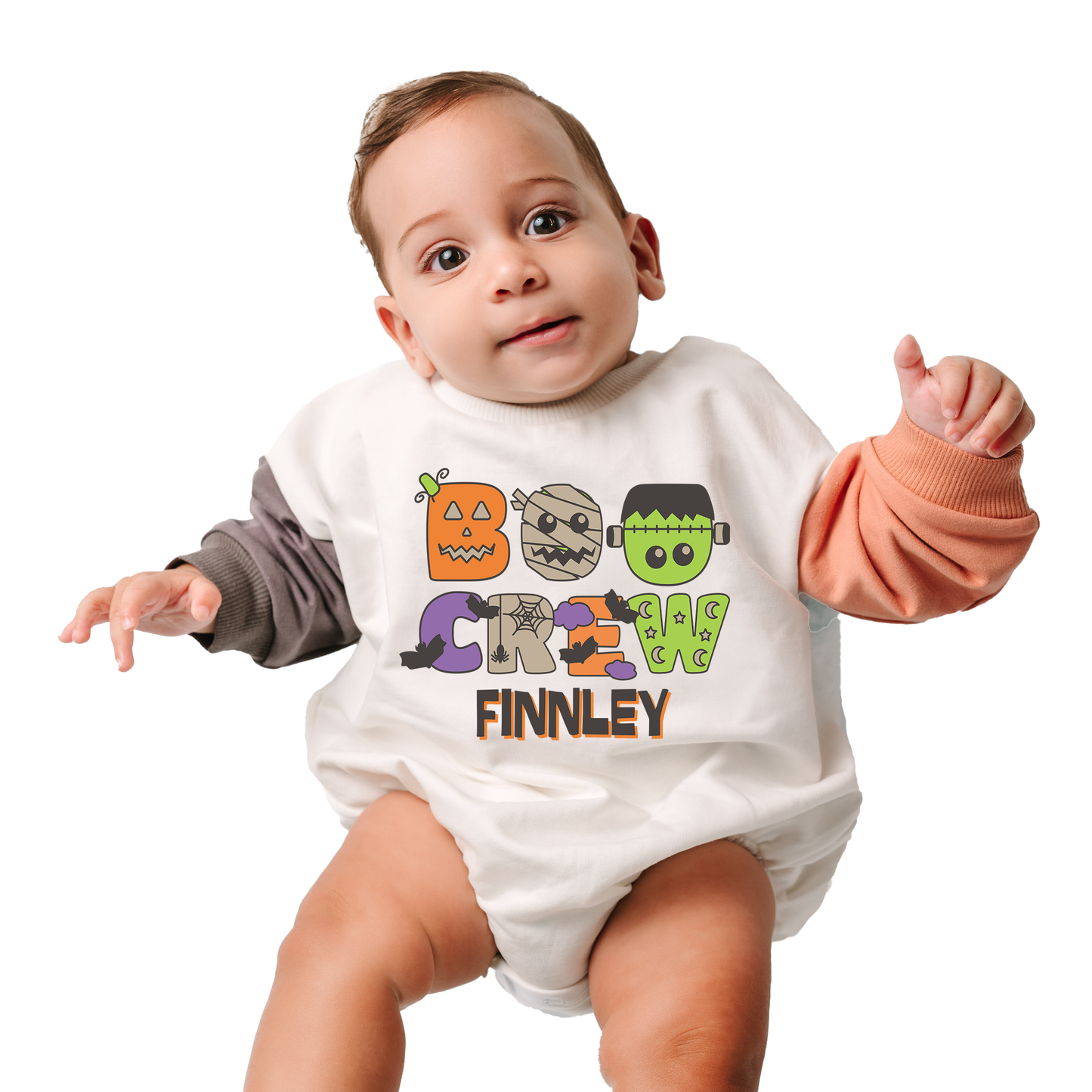 Spooky Boo Crew Name Sweatshirt