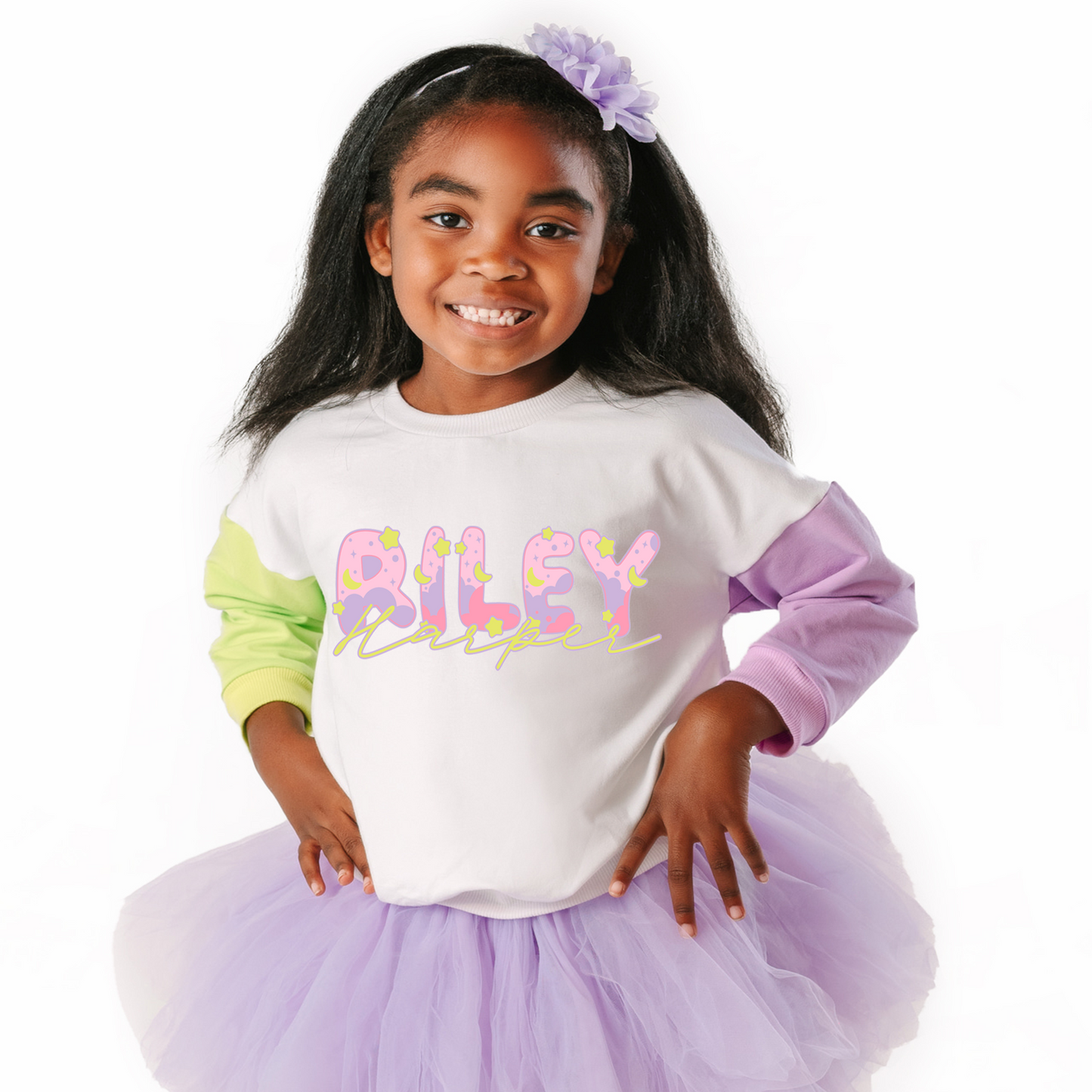 Personalized space crew purple