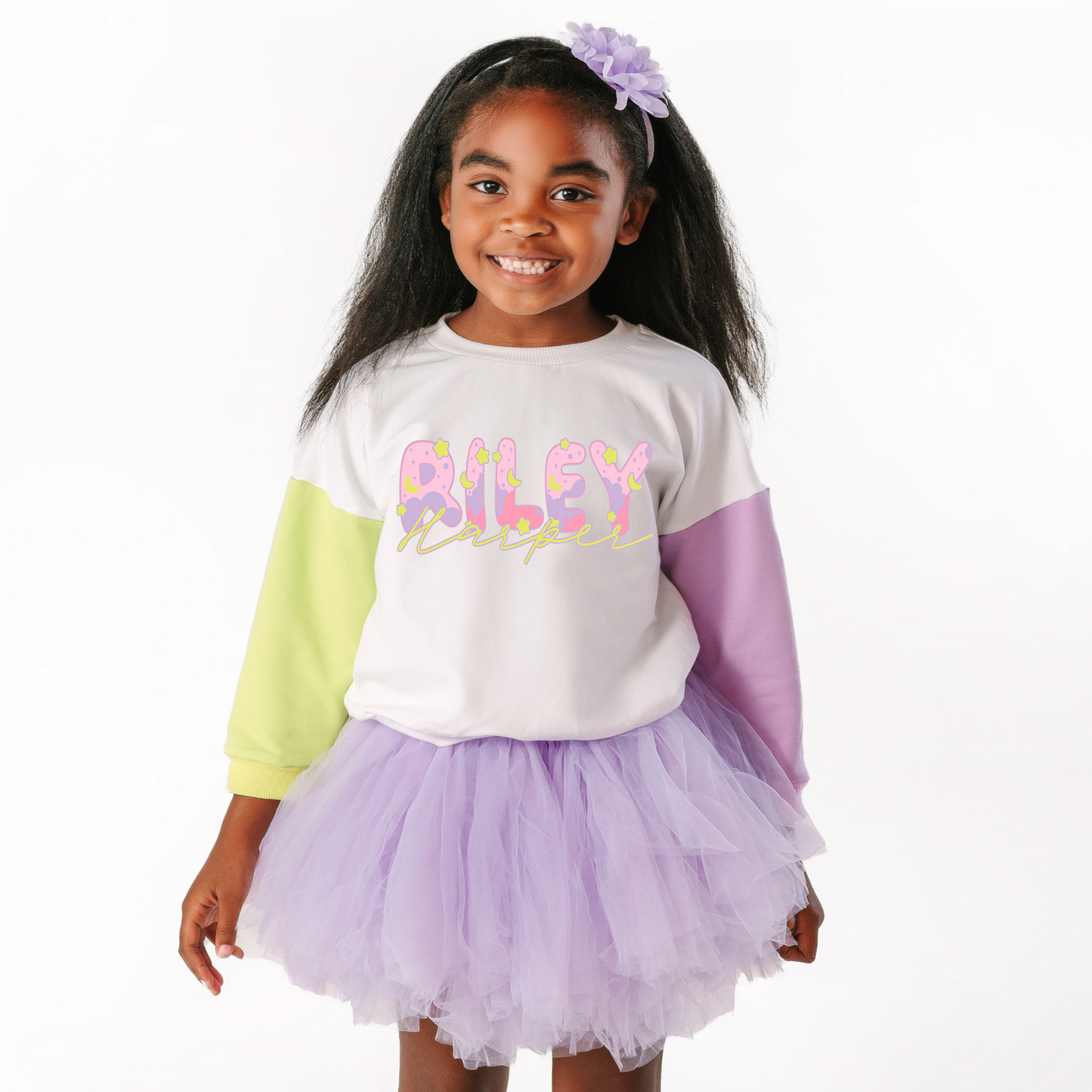 Personalized space crew purple