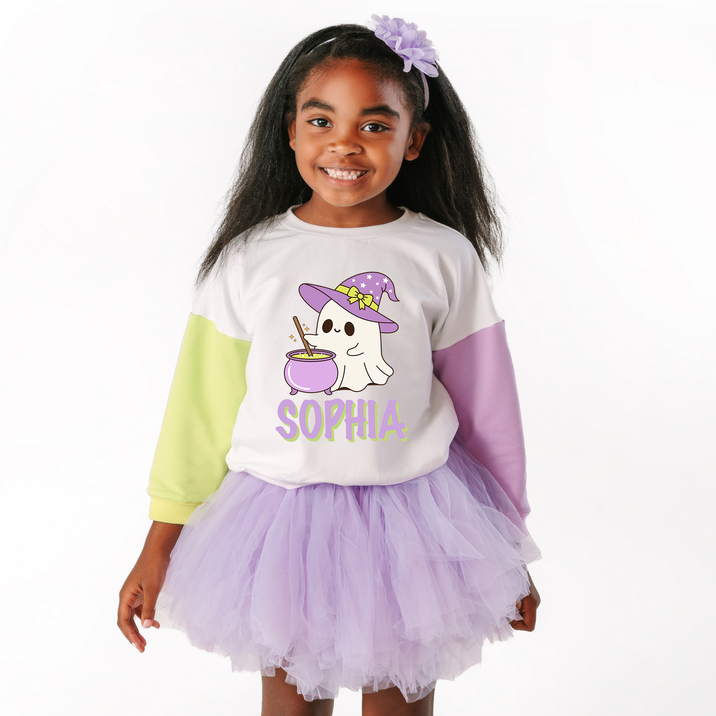 Personalized Witchy Ghost Sweatshirt