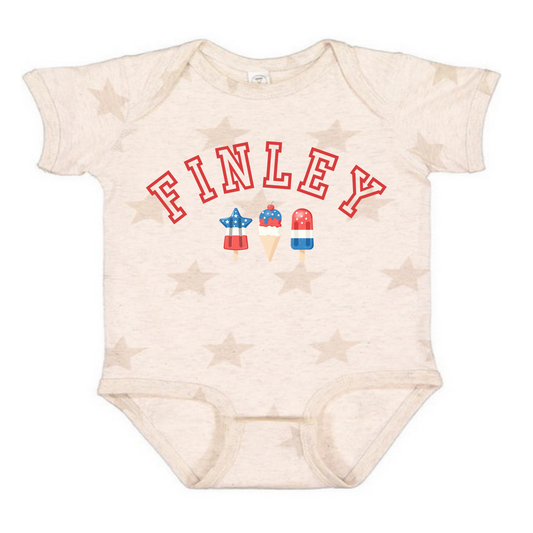 Personalized Ice cream 4th of July Shirt