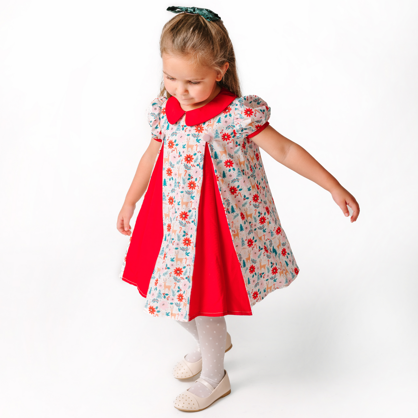 Reindeer Buttons Dress