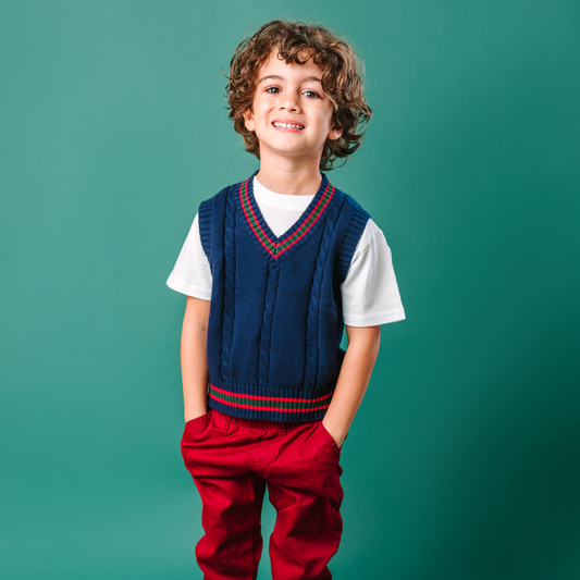 Navy sweater Vest